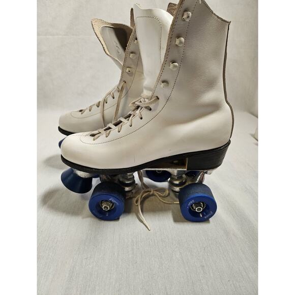 Vtg Pacer Crown White Leather Roller Skates Women's Size 6 - Great Condition - Picture 13 of 13